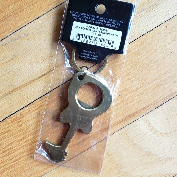 Hard Rock Guitar Keychain/Bottle Opener- NWT! - Picture 2 of 3